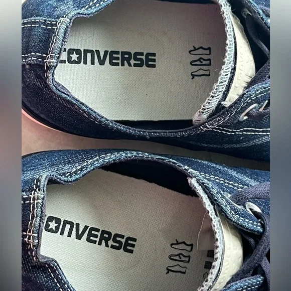 CHUCK TAYLOR CONVERSE DENIM FLAG SNEAKERS STARS STRIPES 4th JULY Mens 9.5 /W11.5 - Picture 7 of 16